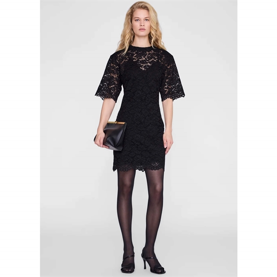 Anine Bing Leonor Kjole, Black Lace